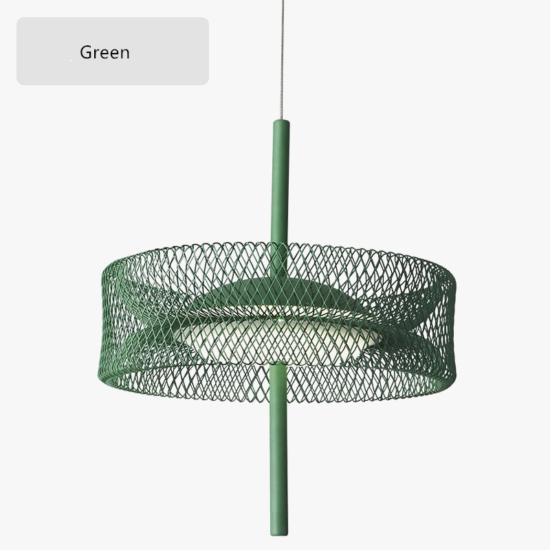 suspension nordique design coloré en métal pour intérieur à led