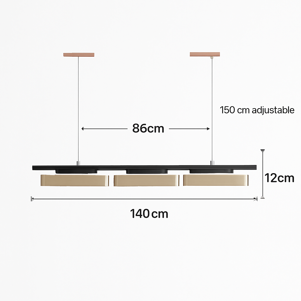 suspension nordique design moderne pour décoration intérieure avec lumières LED
