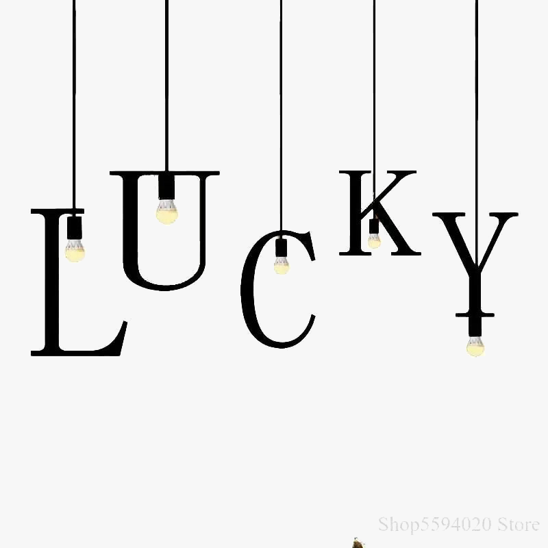 suspension nordique diy love luminaire décoratif pour loft et bar