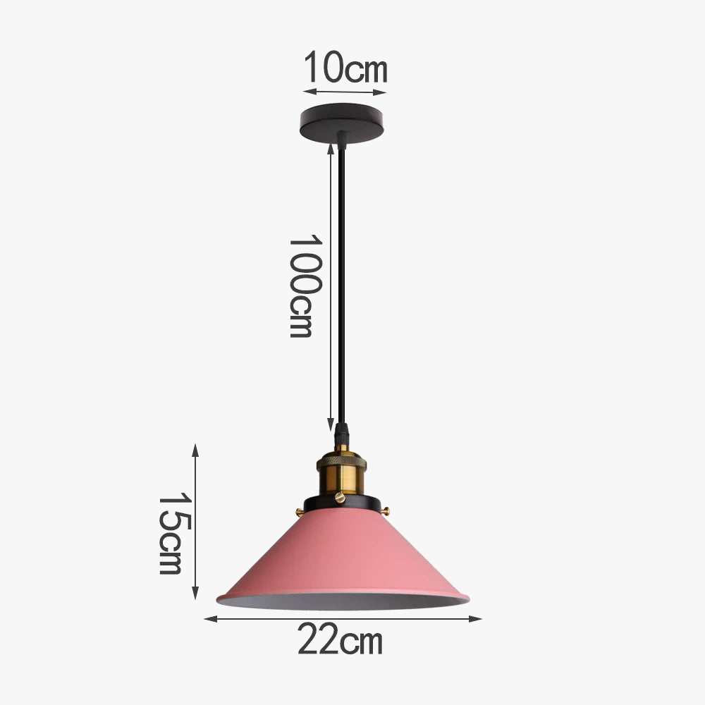suspension nordique en aluminium rétro pour éclairage intérieur