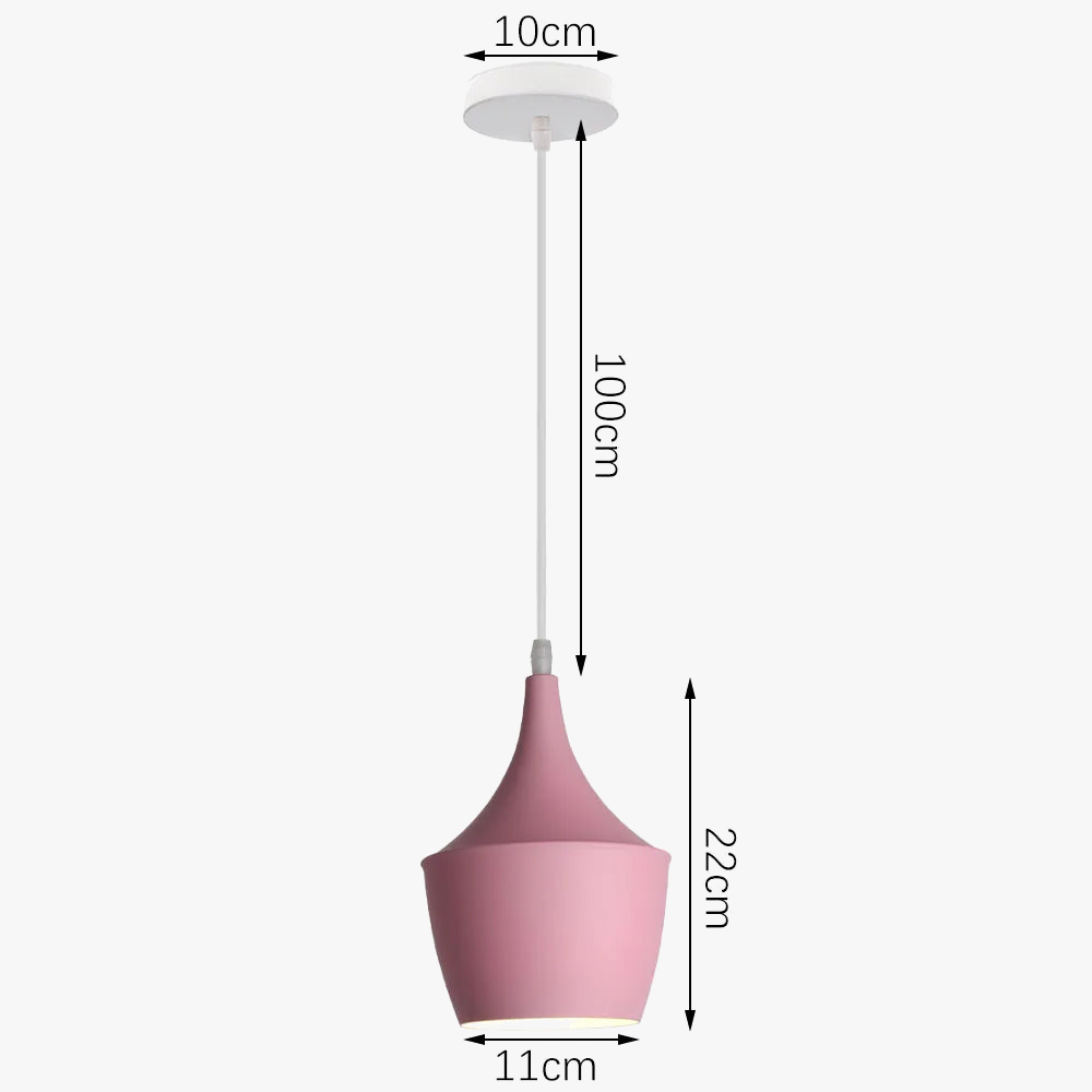 suspension nordique en aluminium rétro pour éclairage intérieur