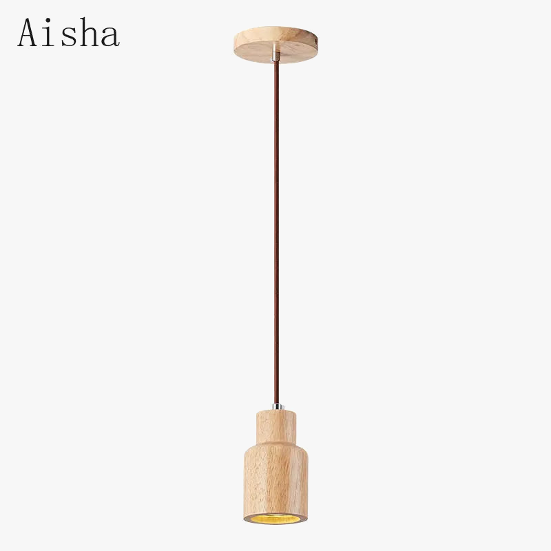 suspension nordique en bois de noyer pour intérieur élégant