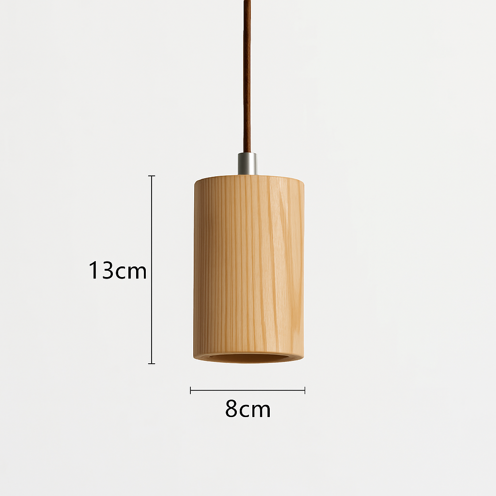 Suspension nordique en bois massif créative