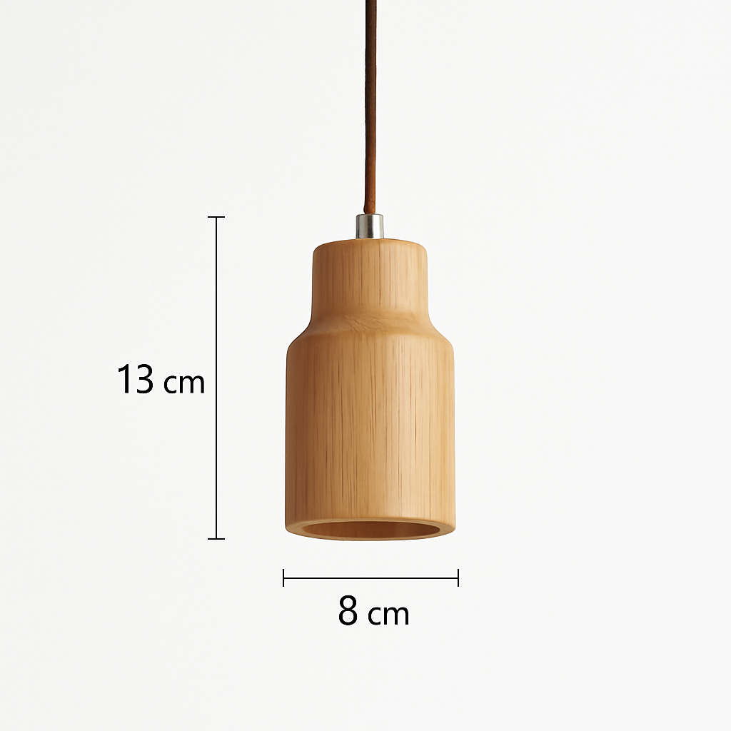 Suspension nordique en bois massif créative