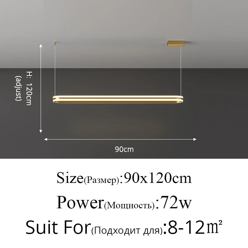suspension nordique en métal pour intérieur élégant et moderne