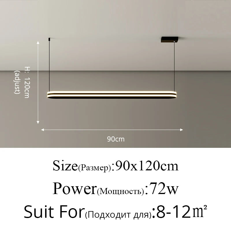 suspension nordique en métal pour intérieur élégant et moderne