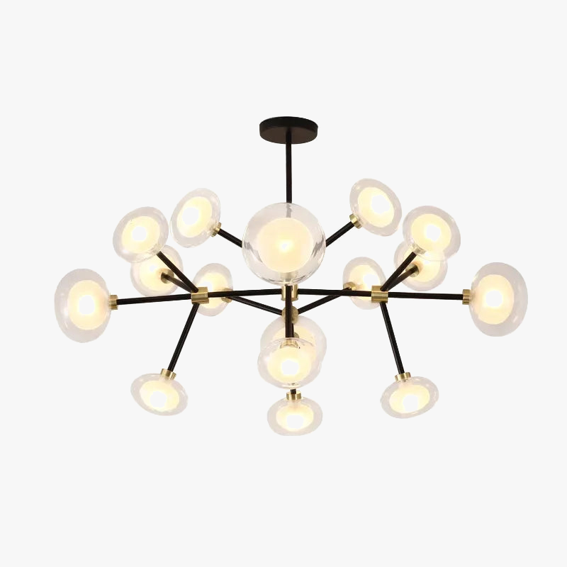 suspension nordique en résine et verre pour décoration moderne