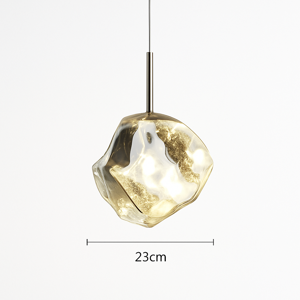 suspension nordique en verre à led décoratif pour intérieur