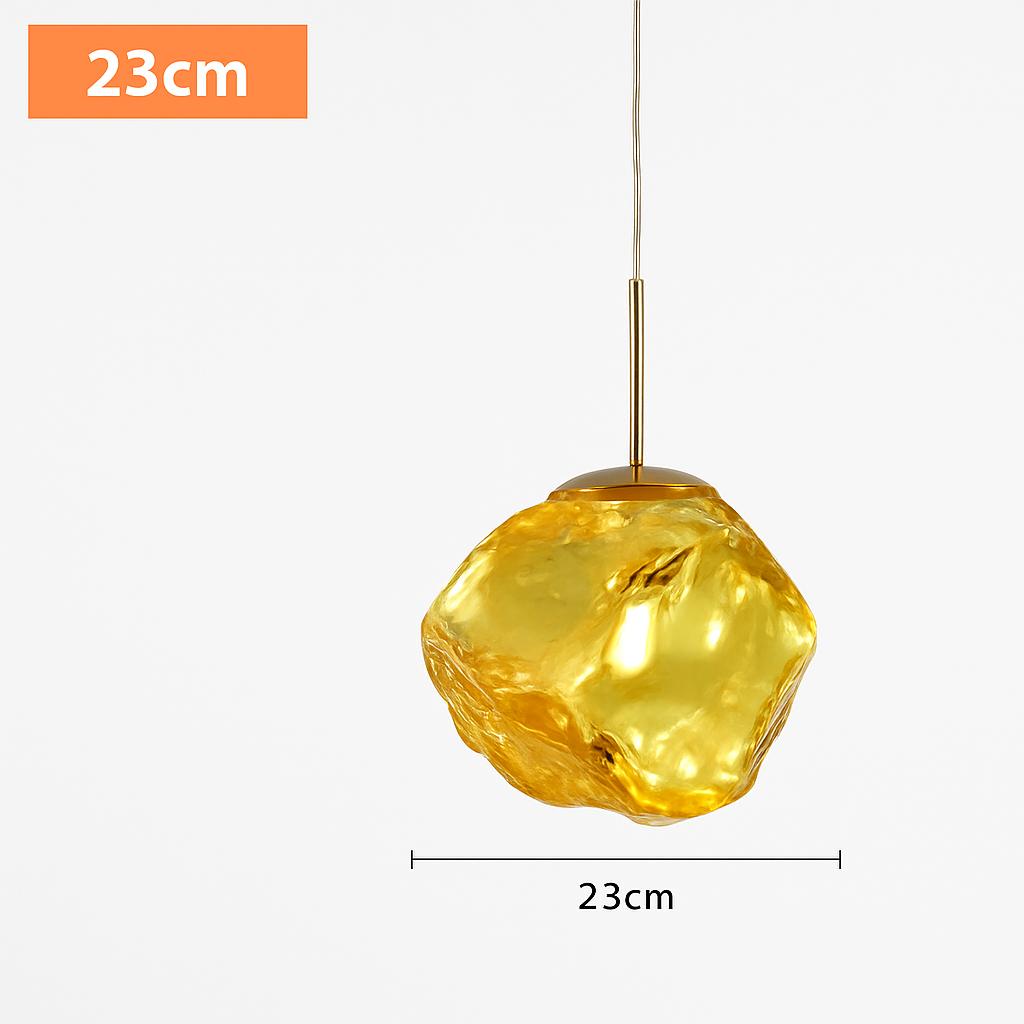 suspension nordique en verre à led décoratif pour intérieur