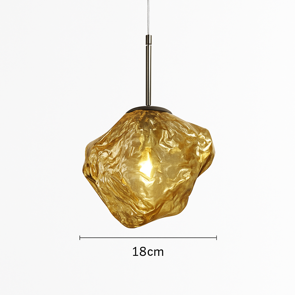 suspension nordique en verre à led décoratif pour intérieur