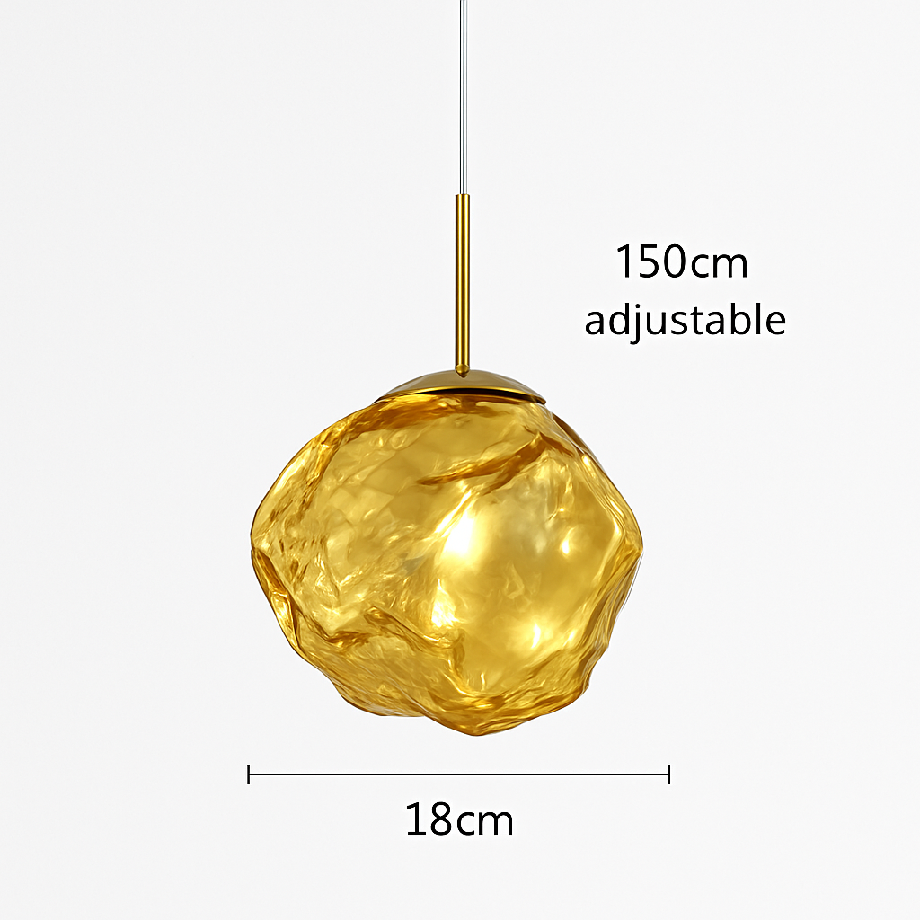 suspension nordique en verre à led décoratif pour intérieur