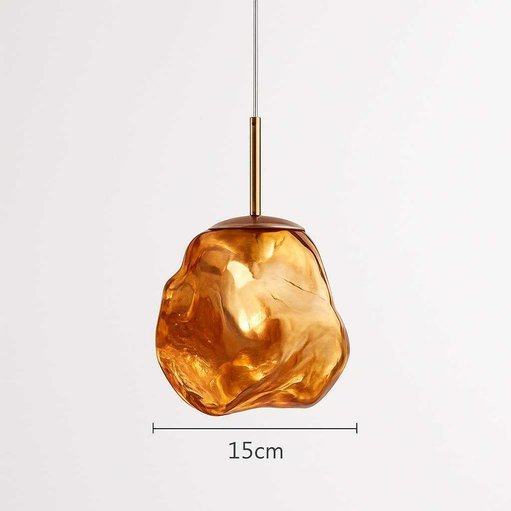 suspension nordique en verre à led décoratif pour intérieur