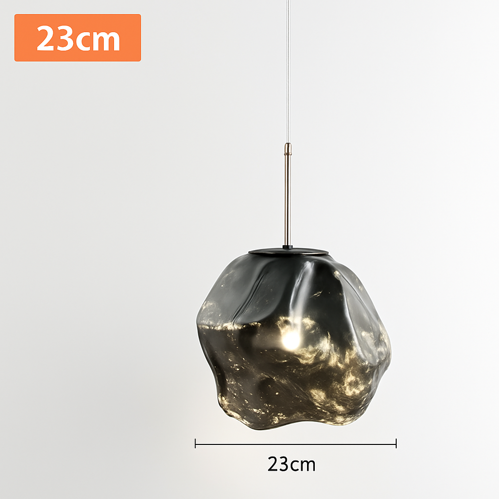 suspension nordique en verre à led décoratif pour intérieur