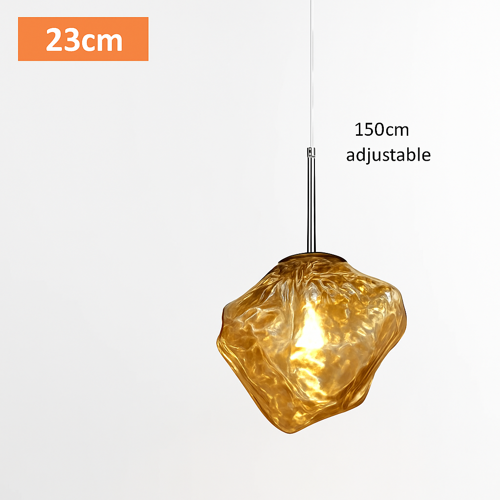 suspension nordique en verre à led décoratif pour intérieur