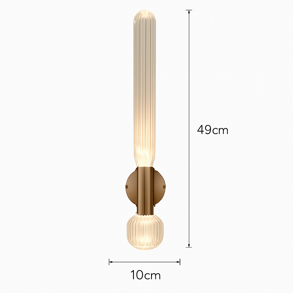 suspension nordique en verre transparent pour éclairage décoratif