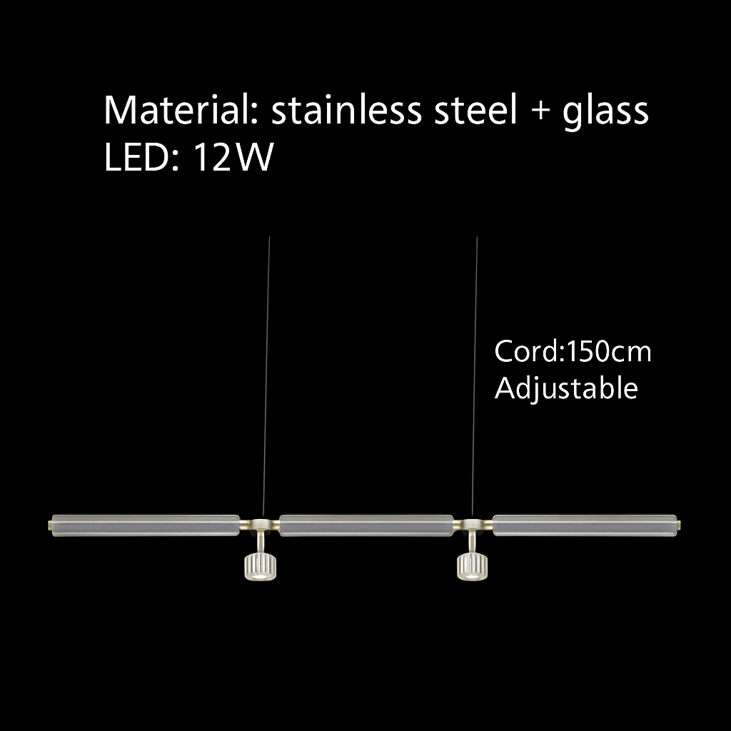 suspension nordique en verre transparent pour éclairage décoratif