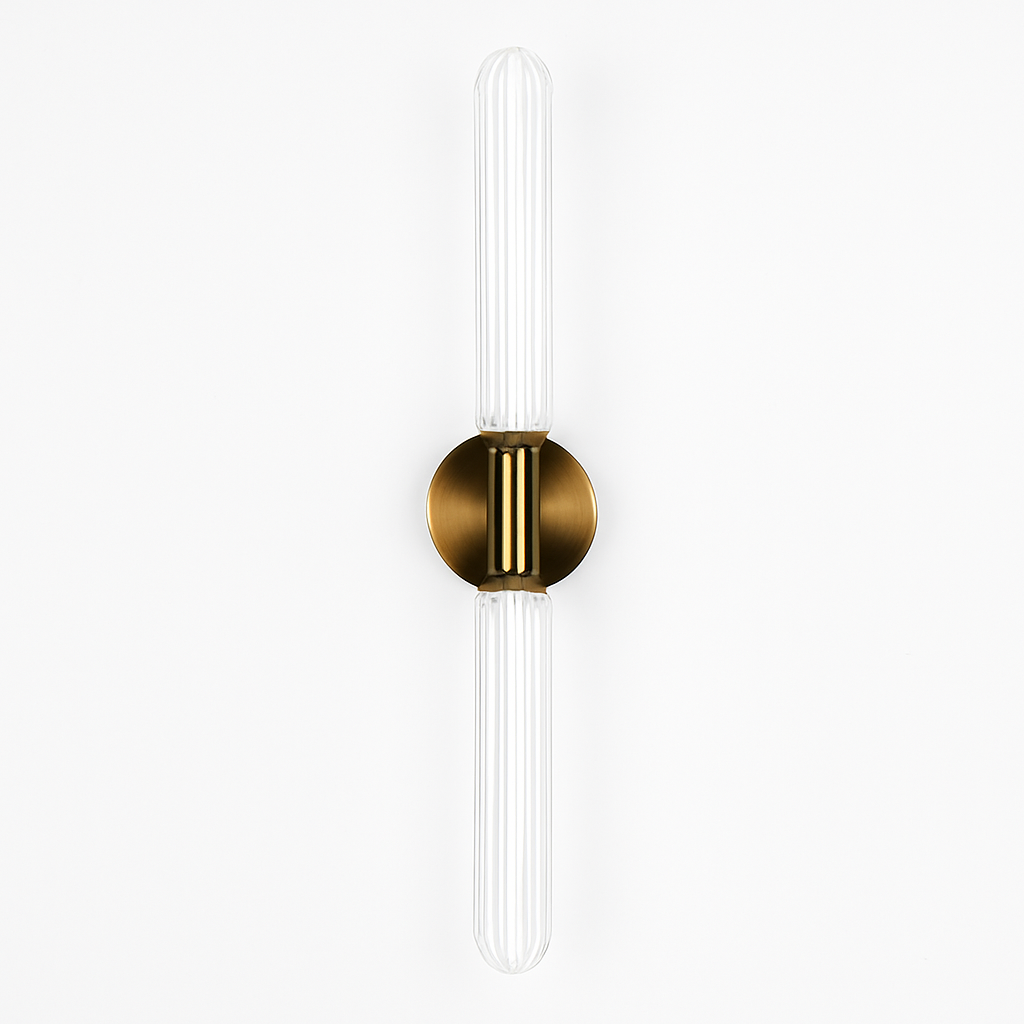 suspension nordique en verre transparent pour éclairage décoratif