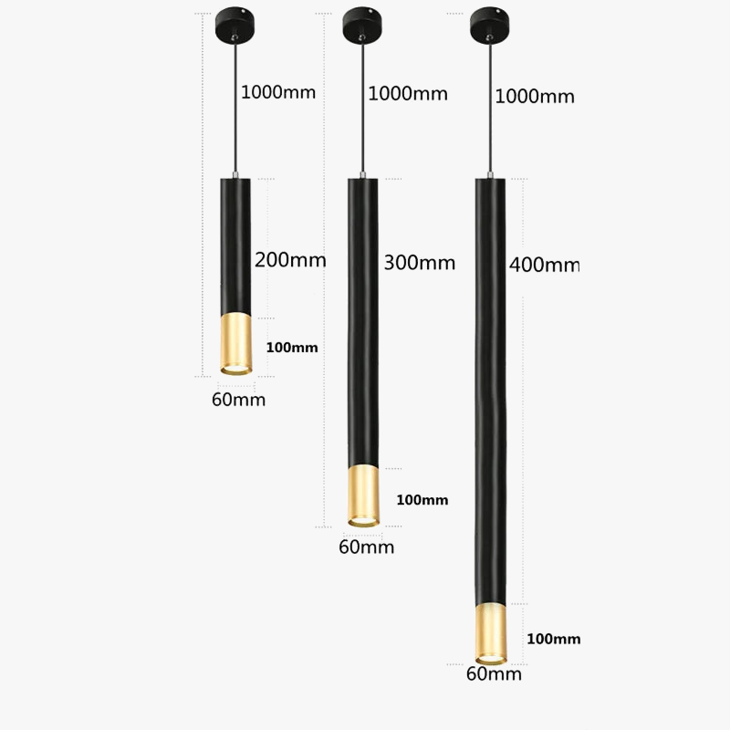 suspension nordique à led avec intensité variable décorative