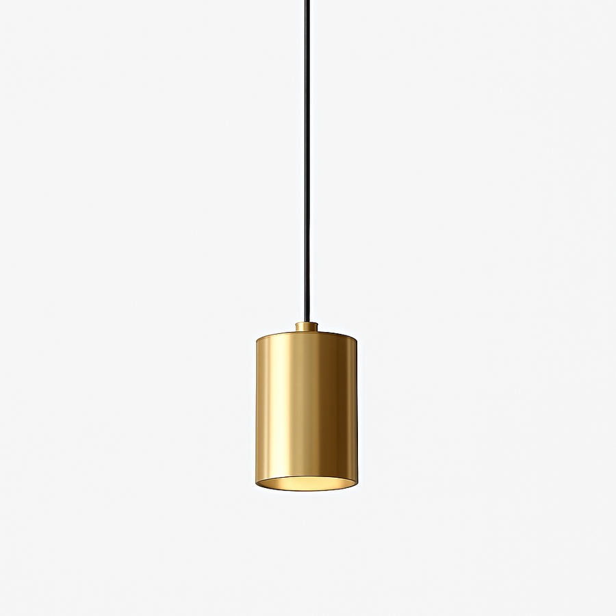 suspension nordique minimaliste en fer avec led moderne