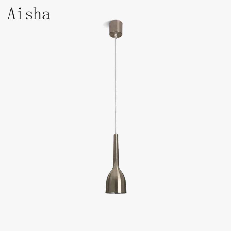 suspension nordique moderne anti-éblouissante en nickel pour intérieur élégant