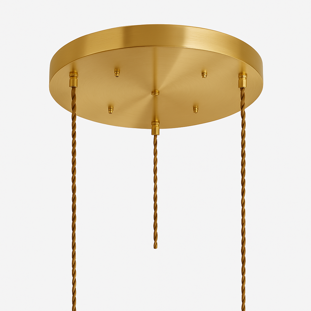suspension nordique moderne avec abat-jour fleur en verre