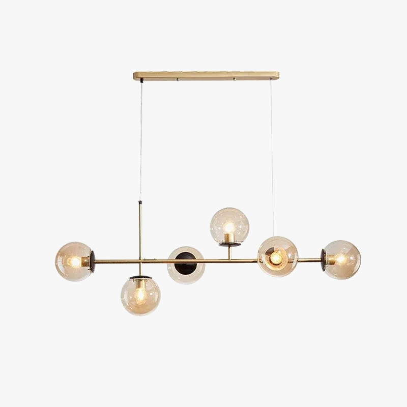 suspension nordique moderne en verre pour salon