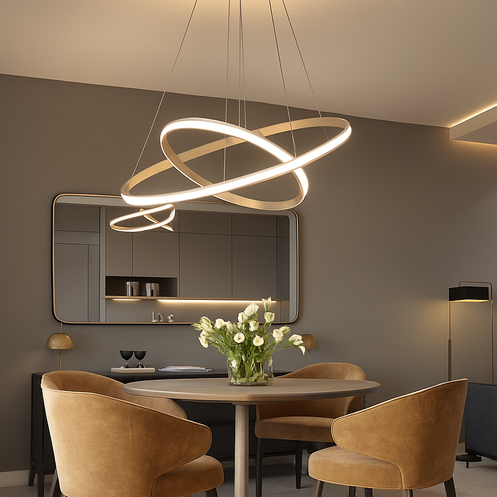 suspension nordique moderne à led pour décoration intérieure