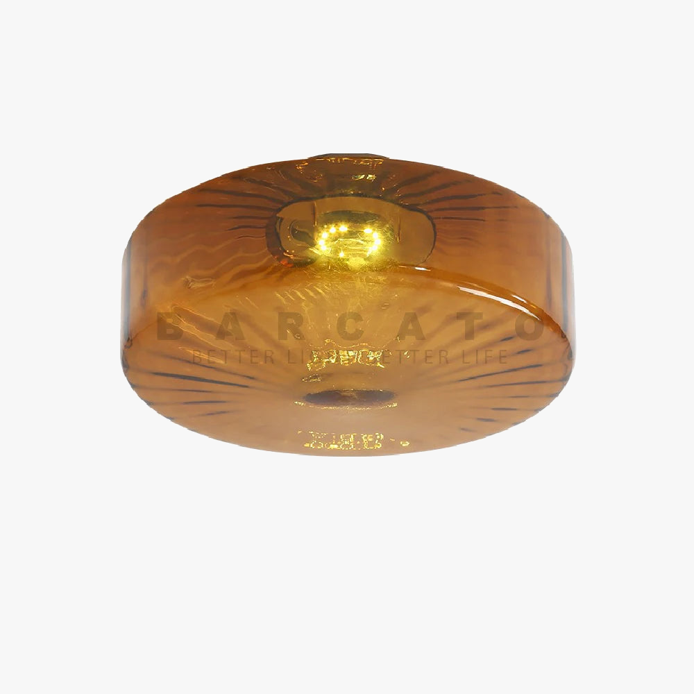 suspension nordique moderne verre ambre