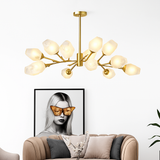 suspension nordique pour éclairage intérieur avec lustre