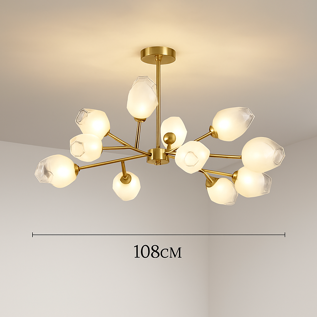 suspension nordique pour éclairage intérieur avec lustre