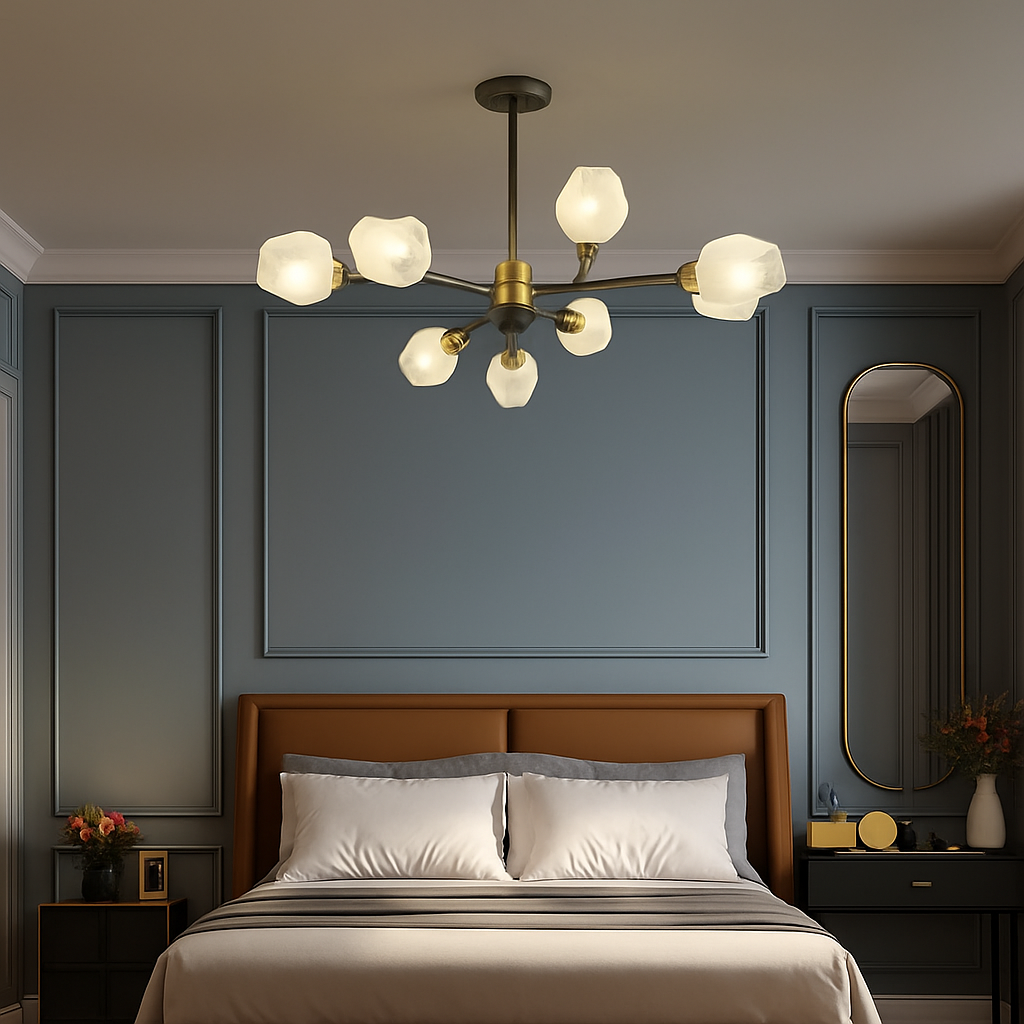 suspension nordique pour éclairage intérieur avec lustre