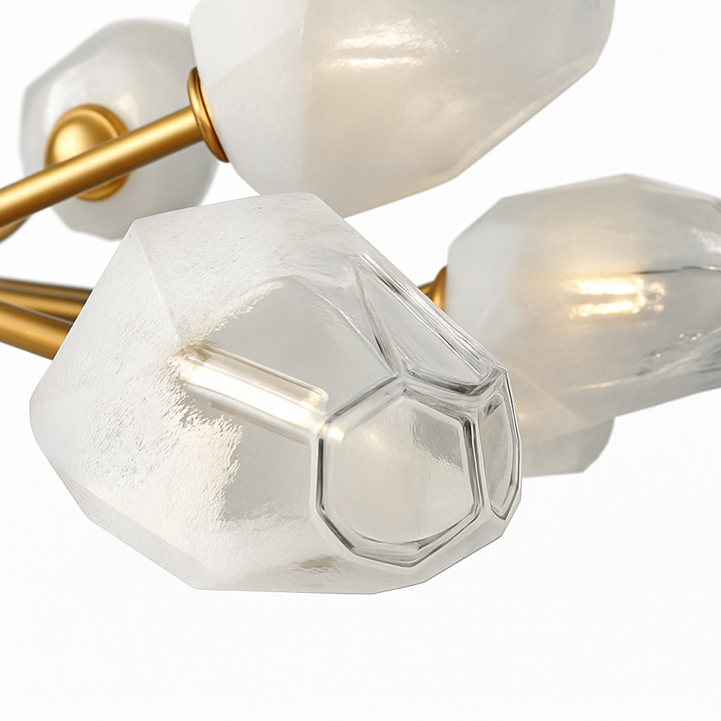 suspension nordique pour éclairage intérieur avec lustre