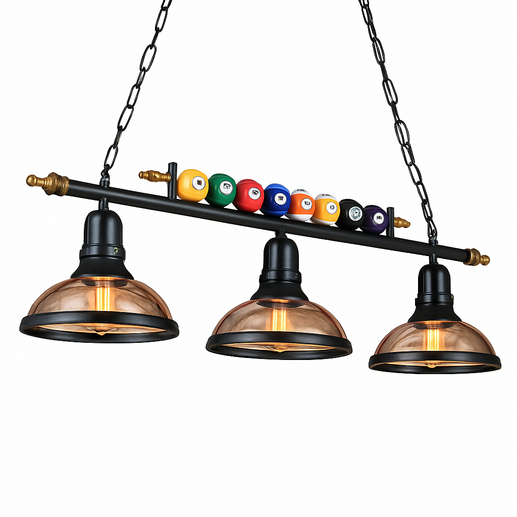suspension nordique rétro pour billard restaurant et café