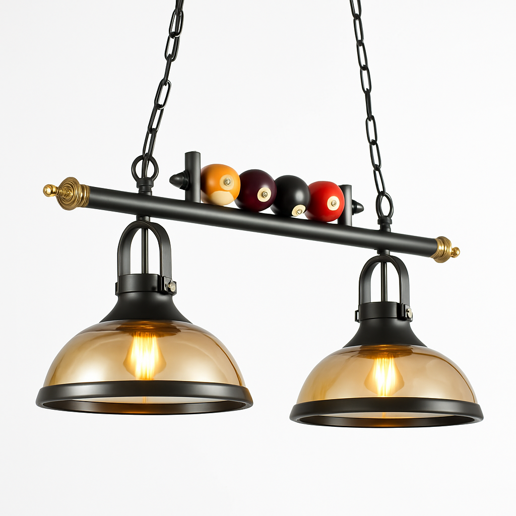 suspension nordique rétro pour billard restaurant et café