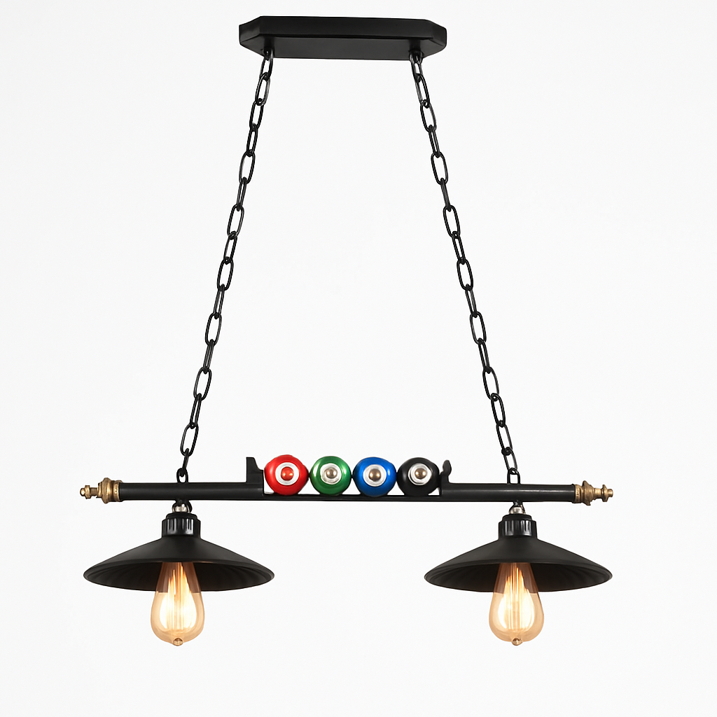 suspension nordique rétro pour billard restaurant et café
