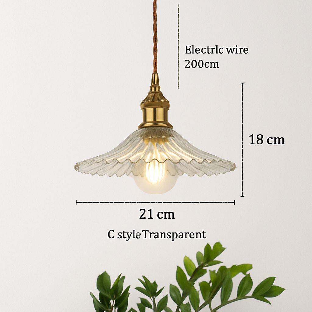 suspension nordique vintage rustique en cuivre wabi-sabi luminaire