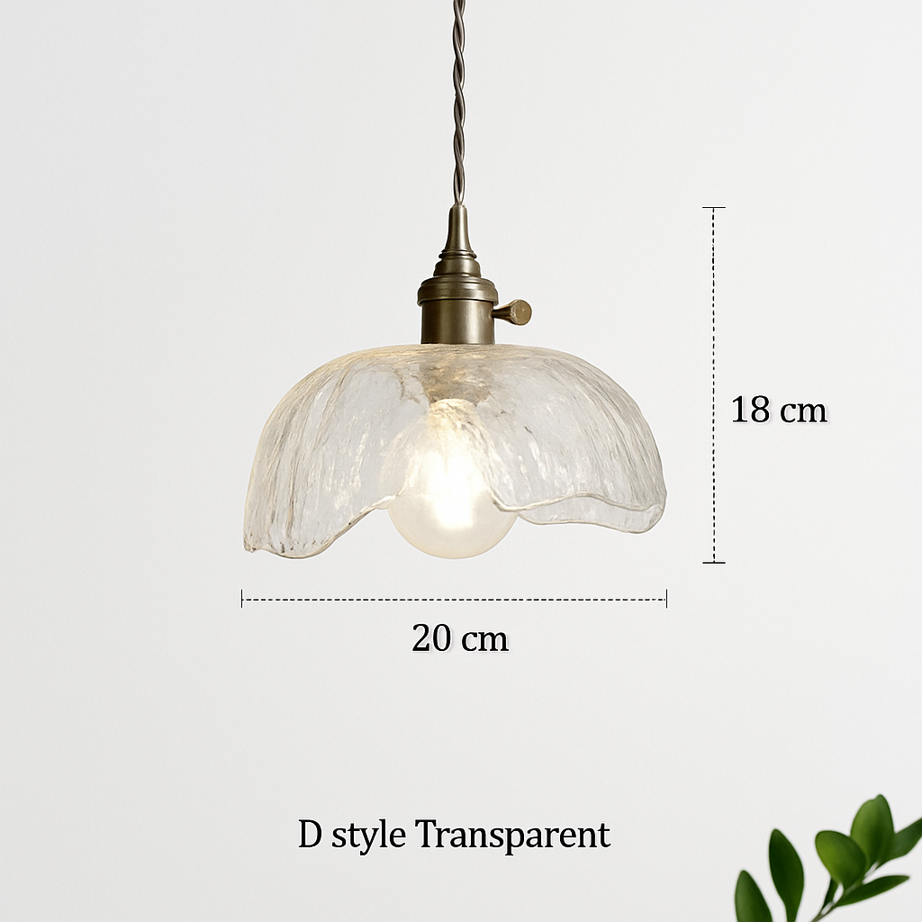 suspension nordique vintage rustique en cuivre wabi-sabi luminaire