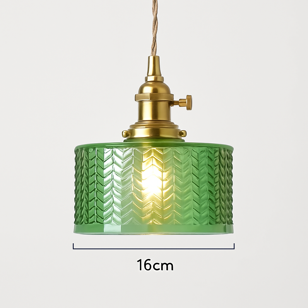 suspension nordique vintage rustique en cuivre wabi-sabi luminaire