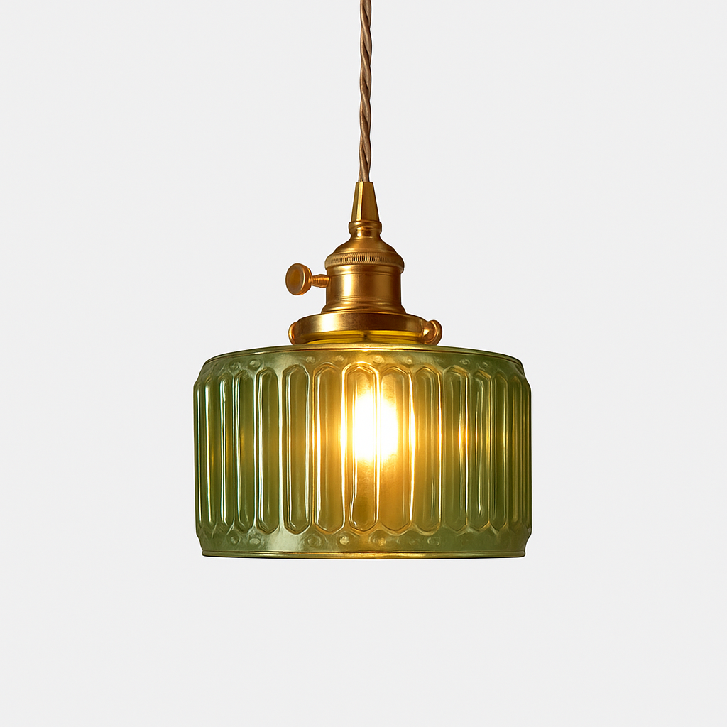 suspension nordique vintage rustique en cuivre wabi-sabi luminaire
