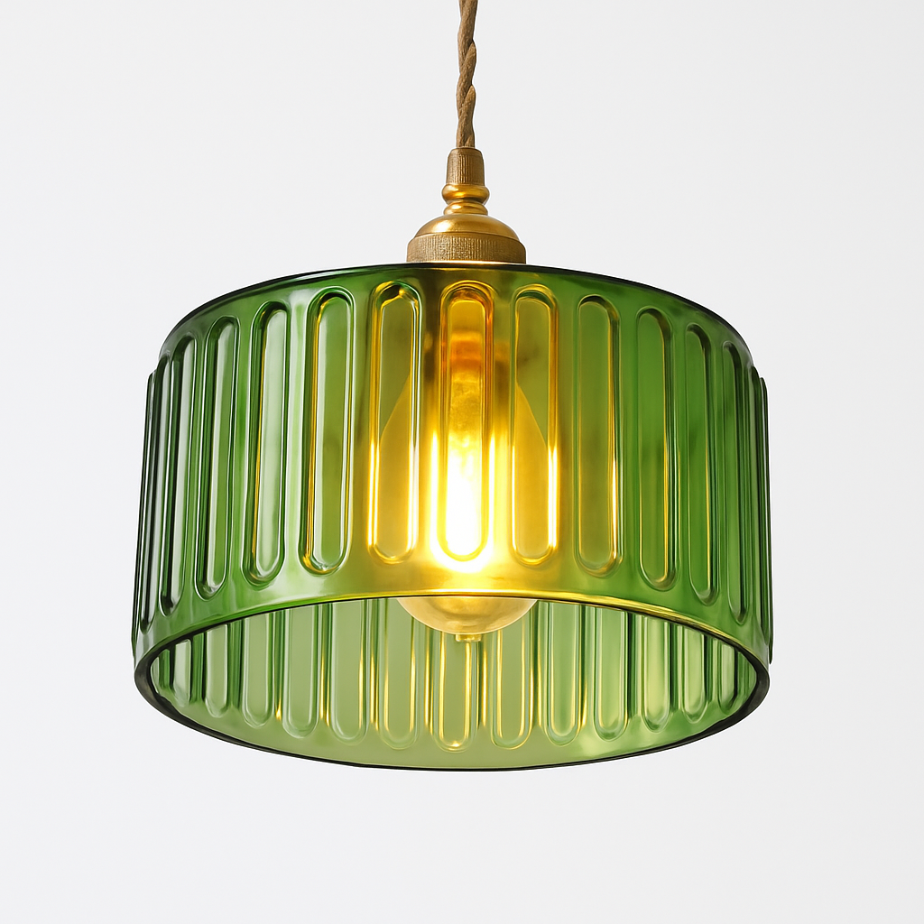 suspension nordique vintage rustique en cuivre wabi-sabi luminaire