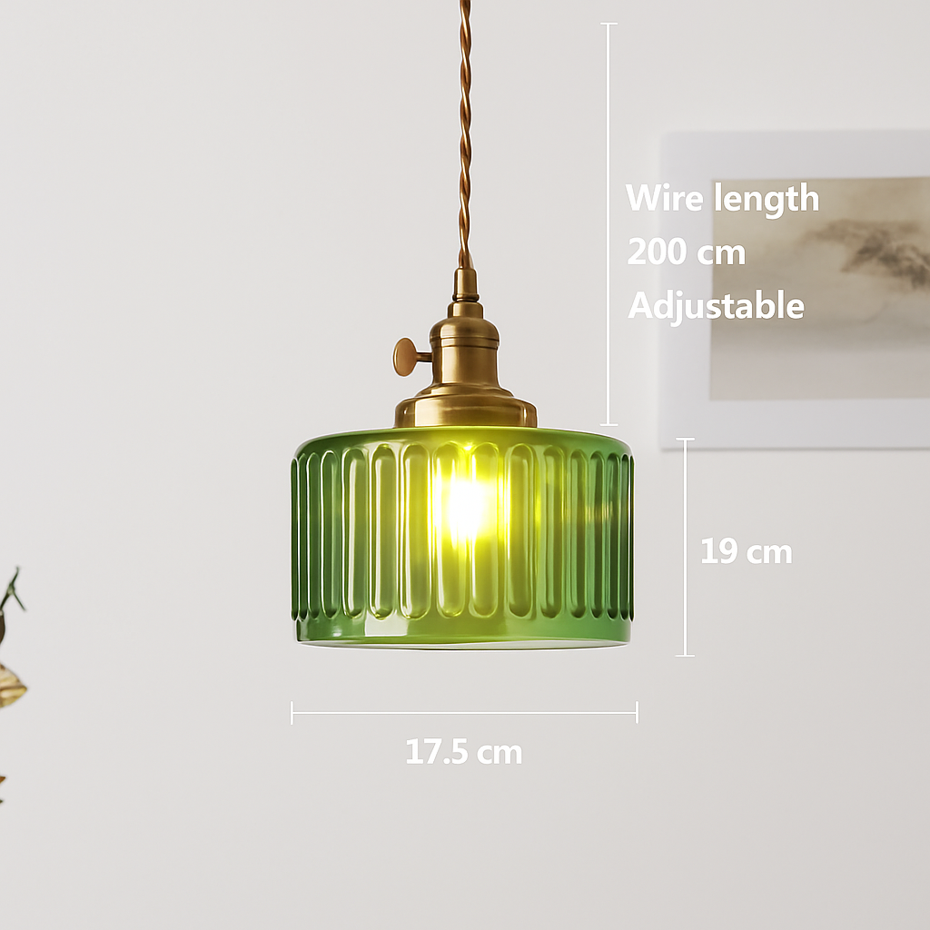 suspension nordique vintage rustique en cuivre wabi-sabi luminaire