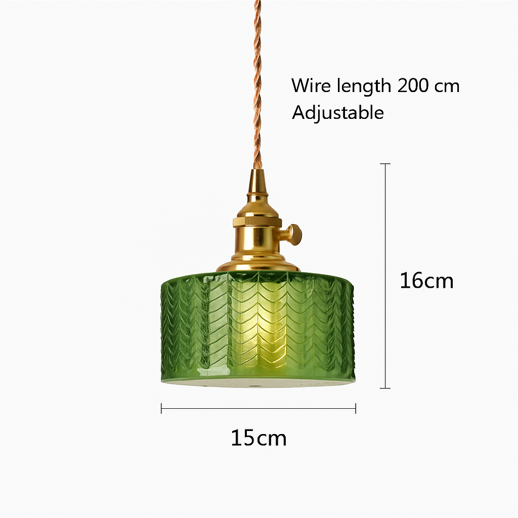 suspension nordique vintage rustique en cuivre wabi-sabi luminaire