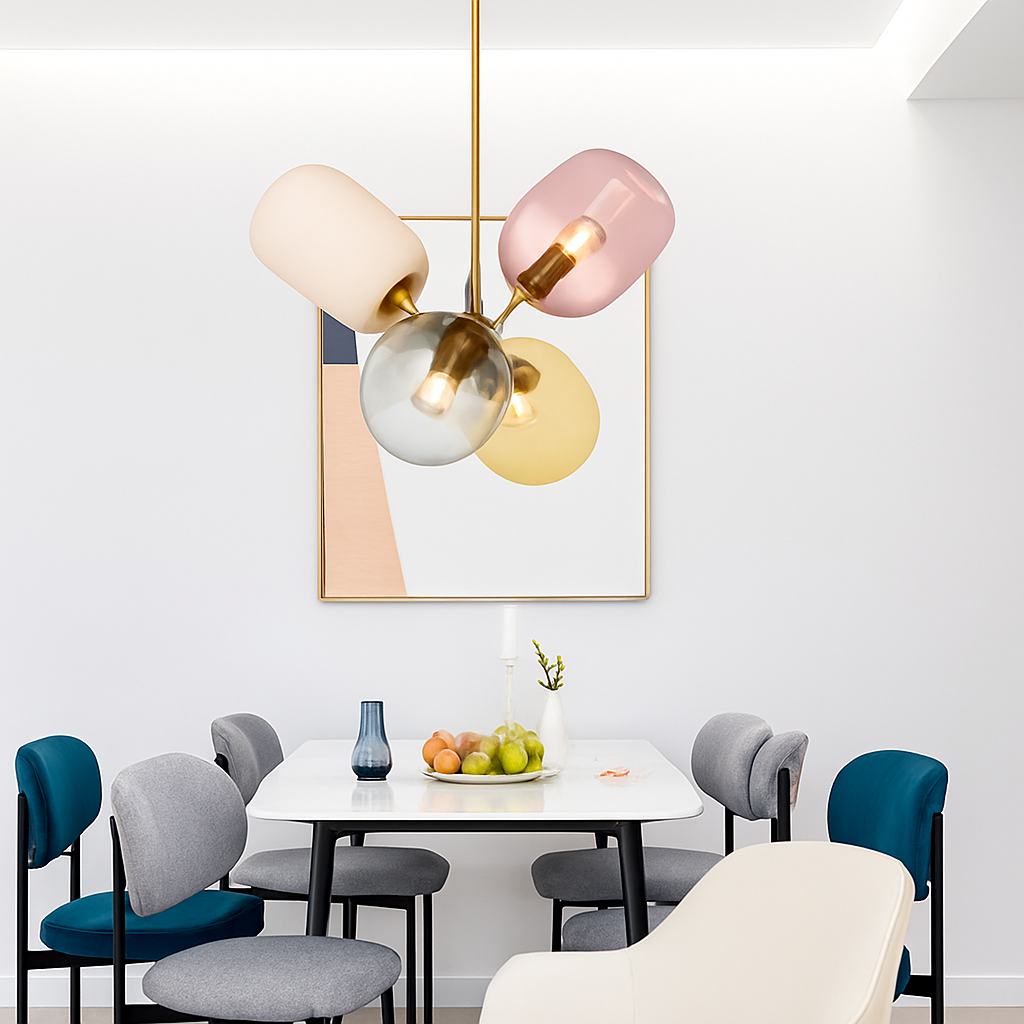 suspension nordiques postmodernes en verre led décoratives