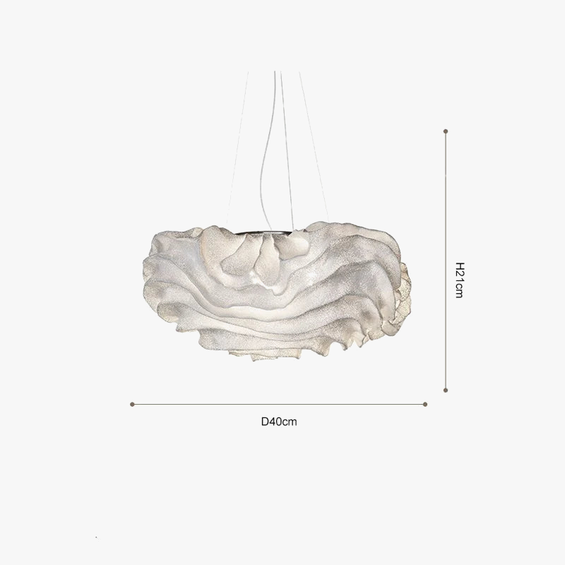 suspension nuage art moderne pour intérieur élégant