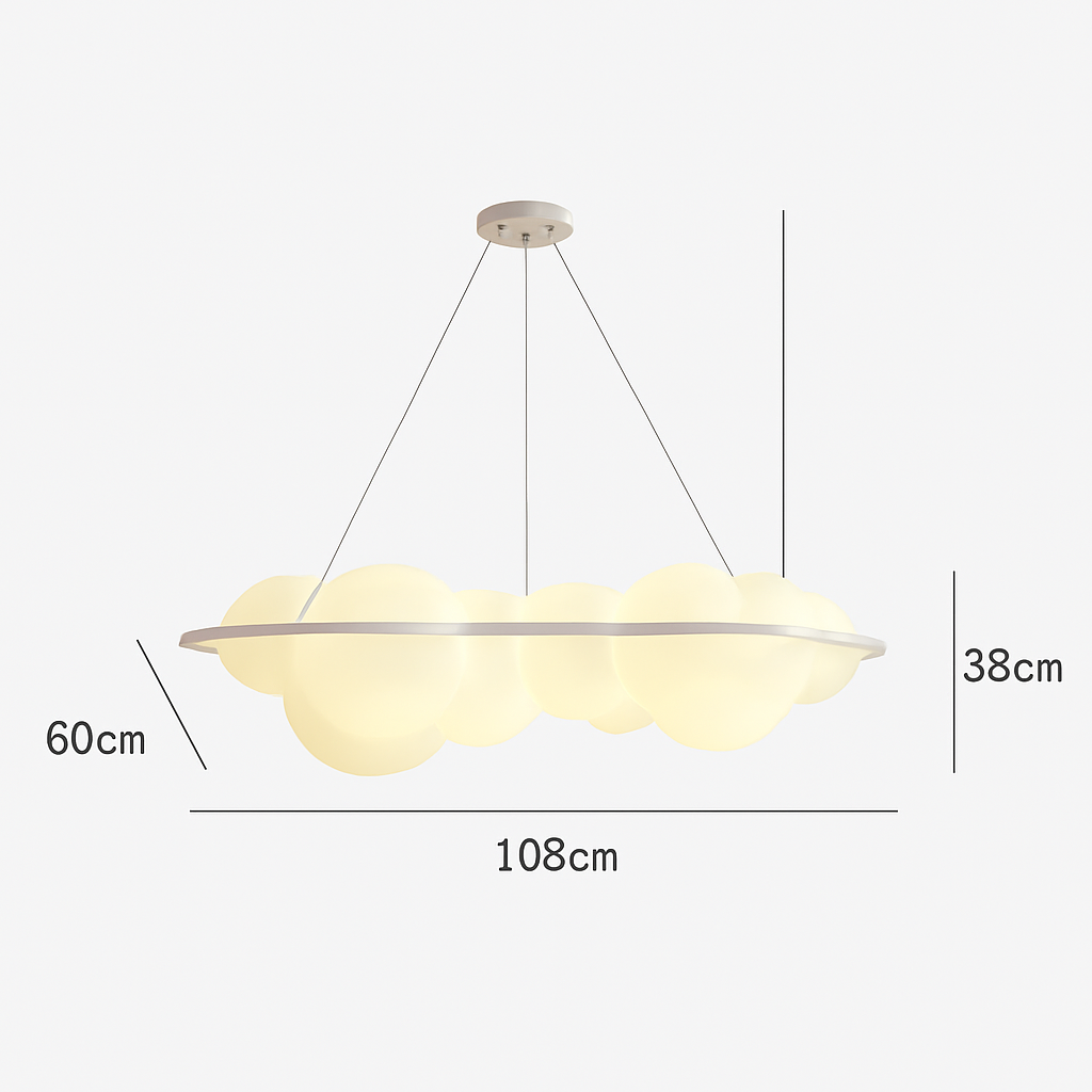 suspension nuvola nordique nuages led décoration design italien