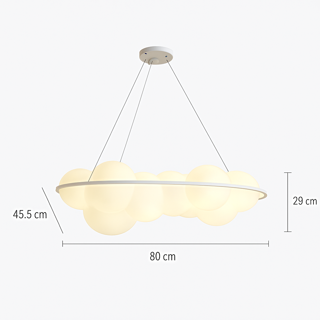 suspension nuvola nordique nuages led décoration design italien