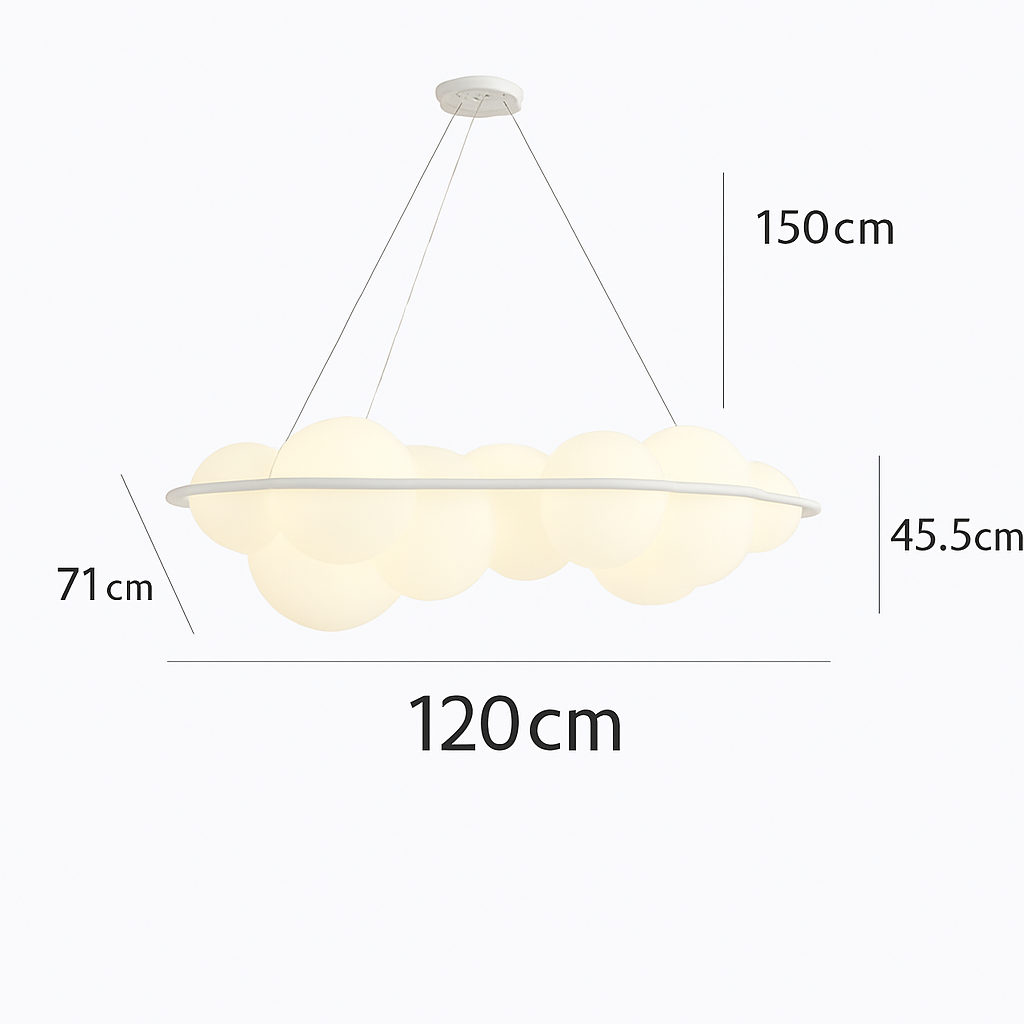 suspension nuvola nordique nuages led décoration design italien
