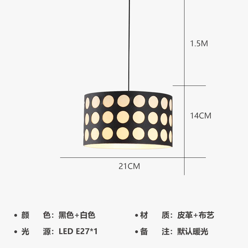 suspension à pois vintage moderne pour intérieur tendance