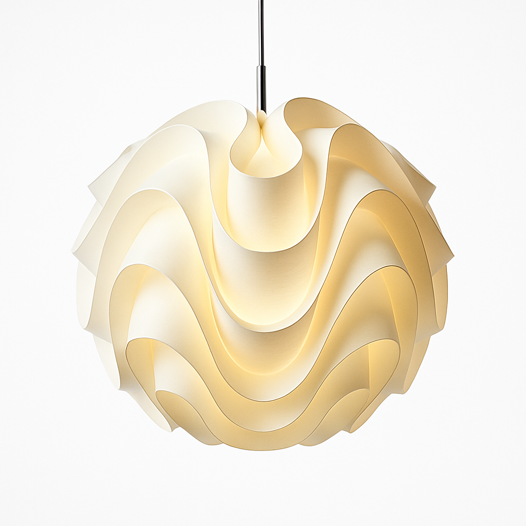 suspension pomme de pin en acrylique style nordique moderne