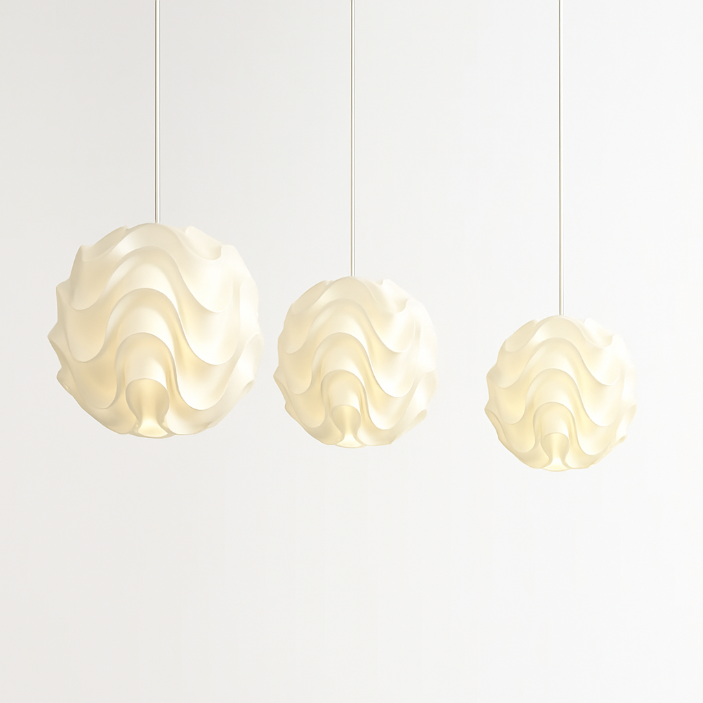 suspension pomme de pin en acrylique style nordique moderne